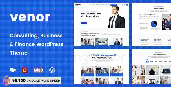 Venor - Business Consulting WordPress Theme Logo